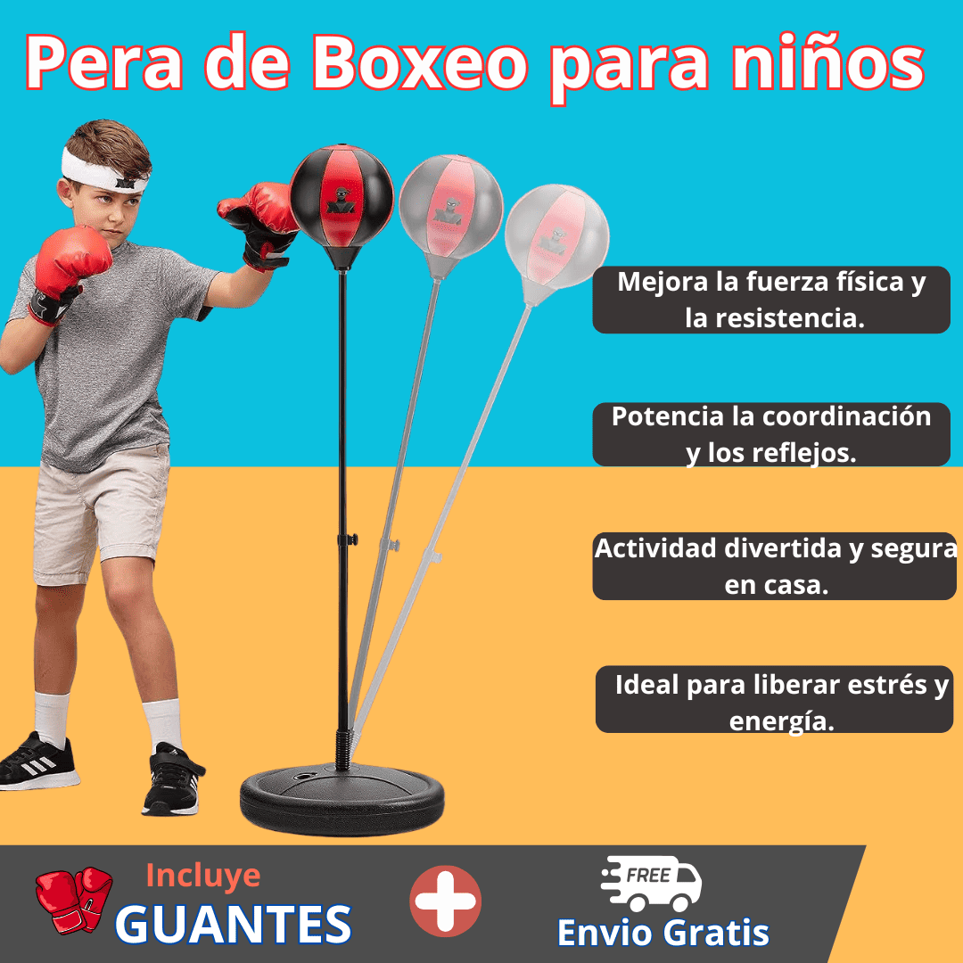 Pera de Boxeo para niños-"La Diversión que se Convierte en Energía y Disciplina"