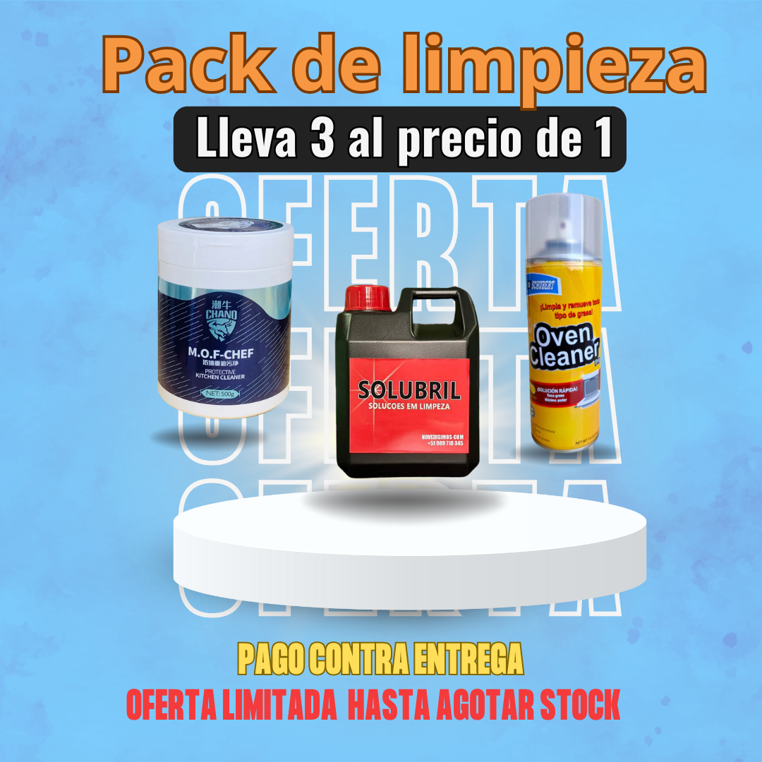 Pack de limpieza de cocina;¡Transforma tu Cocina en un Espacio Reluciente Sin Esfuerzo!