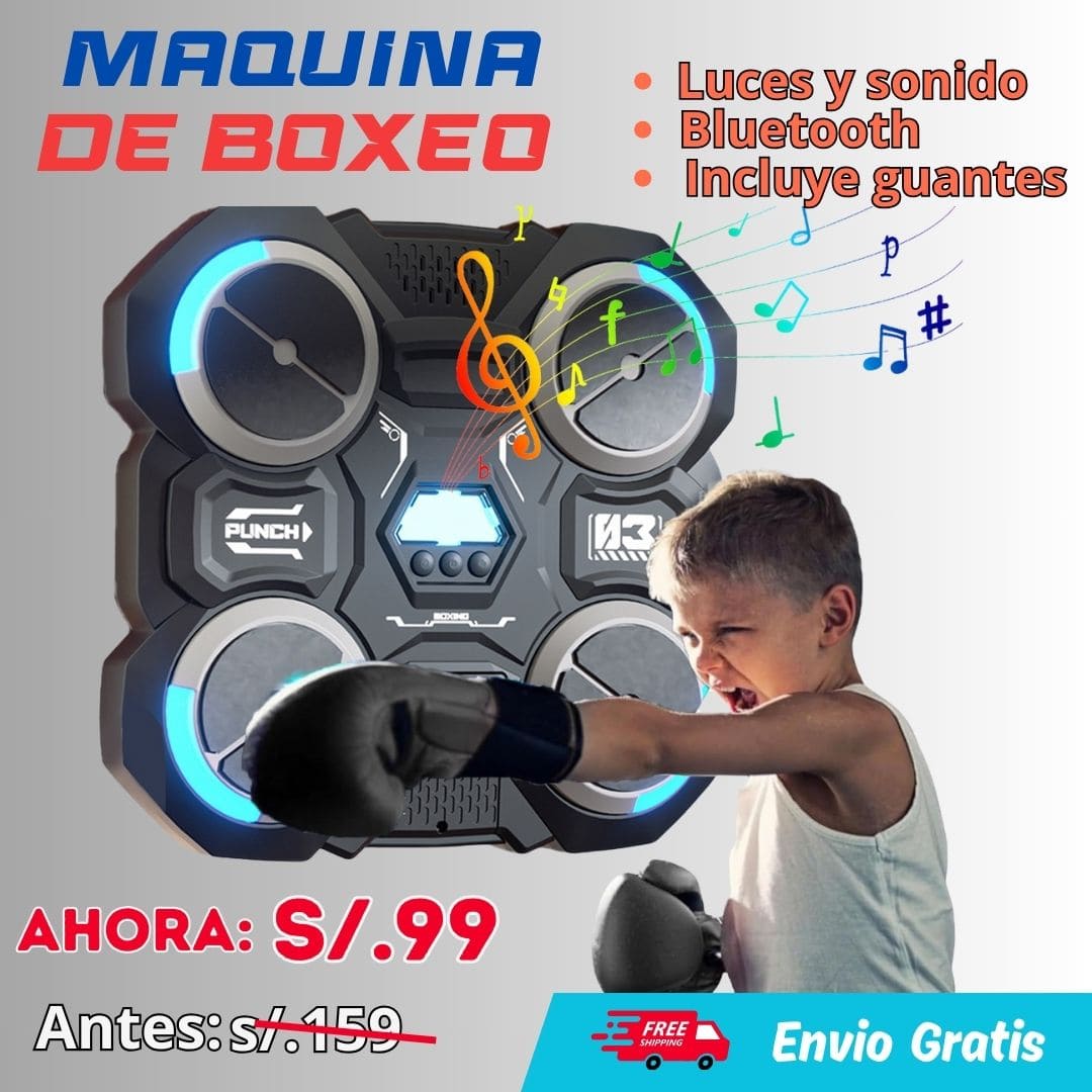 Maquina de boxeo para Niños: Diversión sin pantallas, conexión en familia