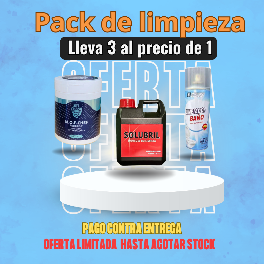 Pack de limpieza de hogar - Di adiós a la suciedad en minutos con este Pack de limpieza
