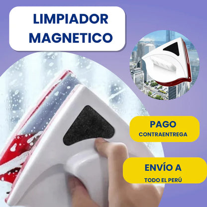 Limpiador de vidrio magnético